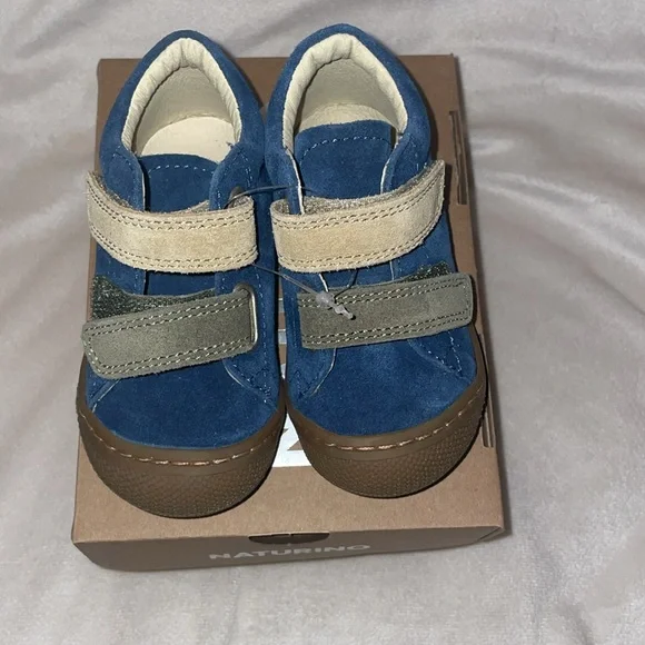 NWT NATURINO CORKEL VL Suede first-steps shoes in Navy - Picture 9 of 13